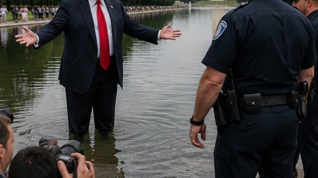 Controversial Incident at Trump's Reflecting Pool Sparks Legal Battle | free cash bonus no deposit c